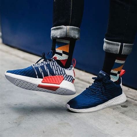 adidas nmd r2 pk weiss|Adidas NMD r2 navy blue.